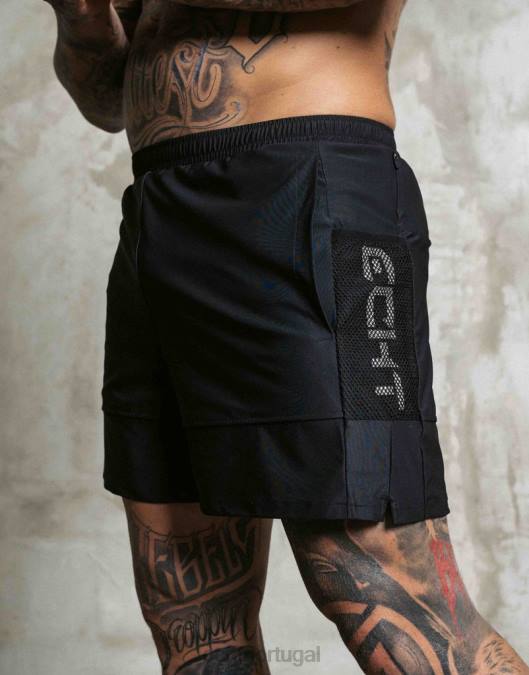 ECHT shorts highline preto bolsa homens P22N555