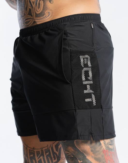 ECHT shorts highline preto bolsa homens P22N555