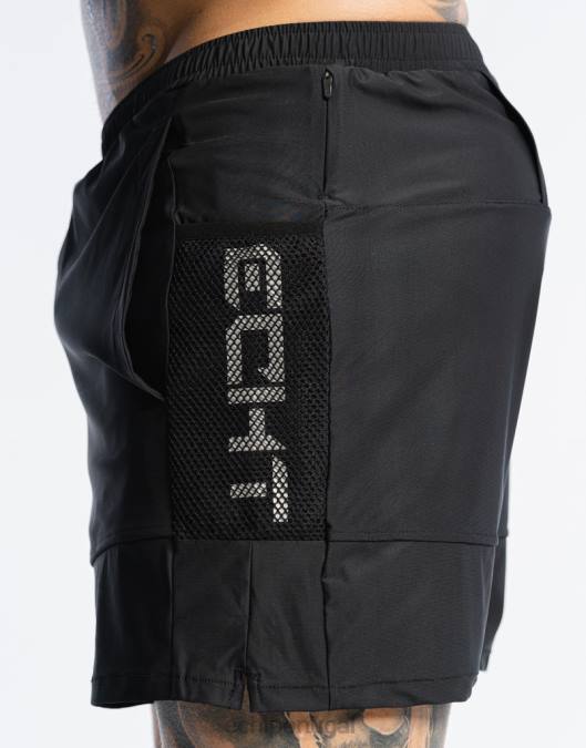 ECHT shorts highline preto bolsa homens P22N555