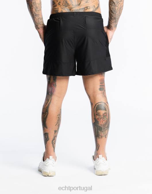 ECHT shorts highline preto bolsa homens P22N555