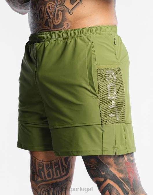 ECHT shorts highline verde bolsa homens P22N558