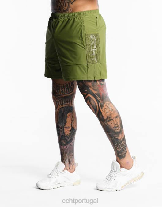 ECHT shorts highline verde bolsa homens P22N558