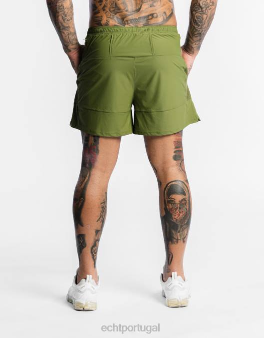 ECHT shorts highline verde bolsa homens P22N558