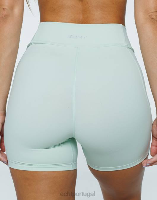 ECHT shorts implacáveis camafeu verde roupas mulheres P22N273