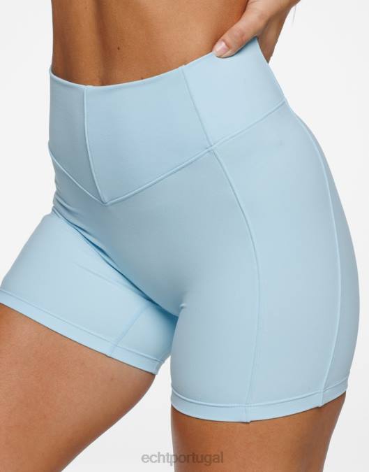 ECHT shorts implacáveis pássaro azul roupas mulheres P22N237