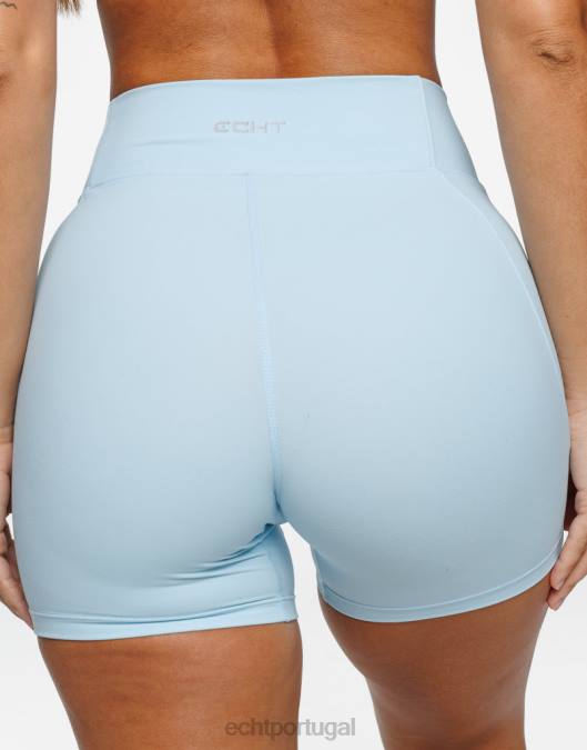 ECHT shorts implacáveis pássaro azul roupas mulheres P22N237