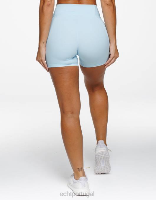 ECHT shorts implacáveis pássaro azul roupas mulheres P22N237