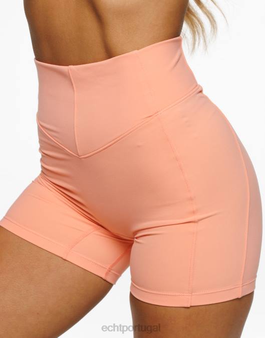 ECHT shorts implacáveis pêssego roupas mulheres P22N238