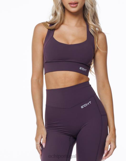 ECHT solução sutiã esportivo ameixa roupas mulheres P22N267