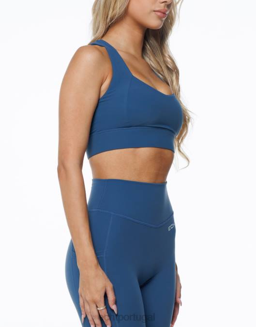 ECHT solução sutiã esportivo azul denim roupas mulheres P22N266