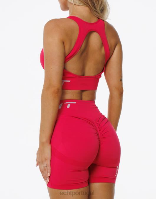 ECHT surge sutiã esportivo épico vermelho magenta roupas mulheres P22N49