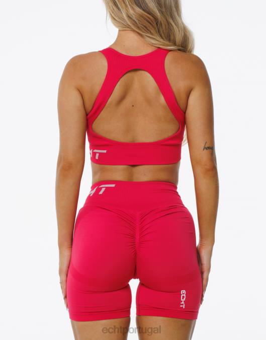 ECHT surge sutiã esportivo épico vermelho magenta roupas mulheres P22N49