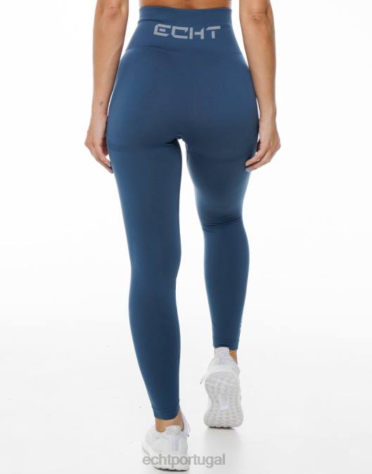 ECHT surgem leggings chave azul denim roupas mulheres P22N164