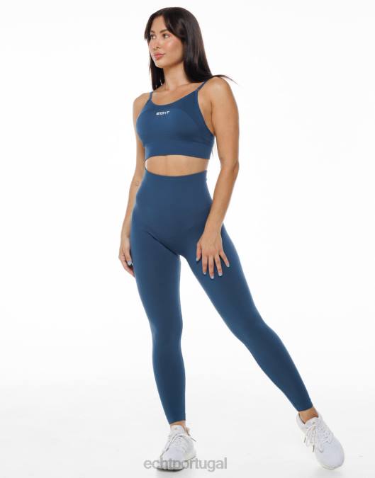 ECHT surgem leggings chave azul denim roupas mulheres P22N164