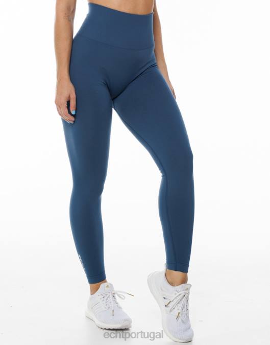 ECHT surgem leggings chave azul denim roupas mulheres P22N164