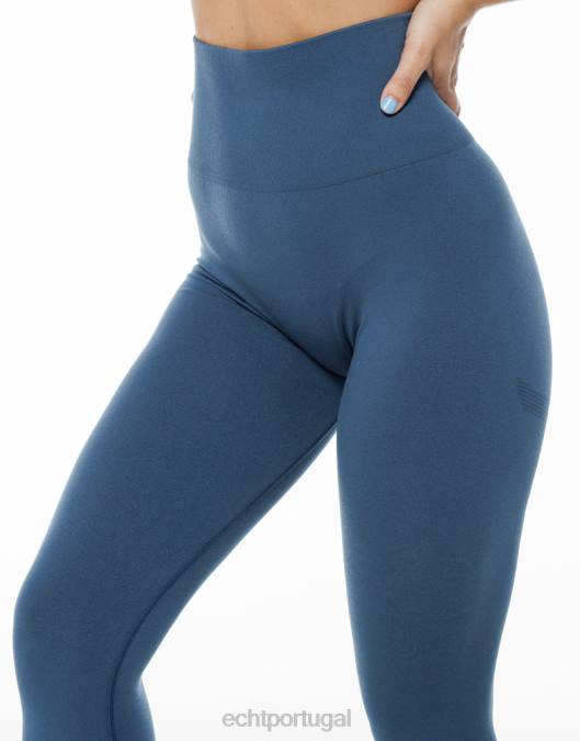 ECHT surgem leggings chave azul denim roupas mulheres P22N164