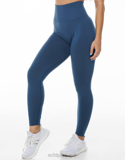 ECHT surgem leggings chave azul denim roupas mulheres P22N164