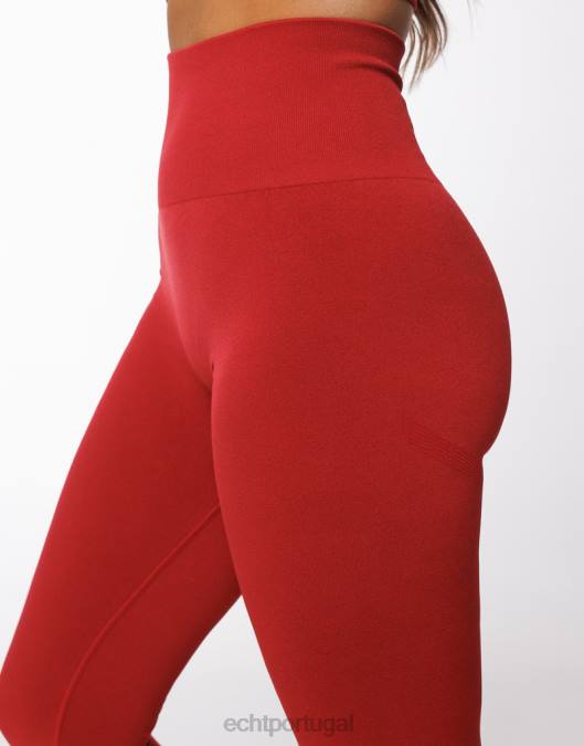 ECHT surgem leggings chave vermelho roupas mulheres P22N424