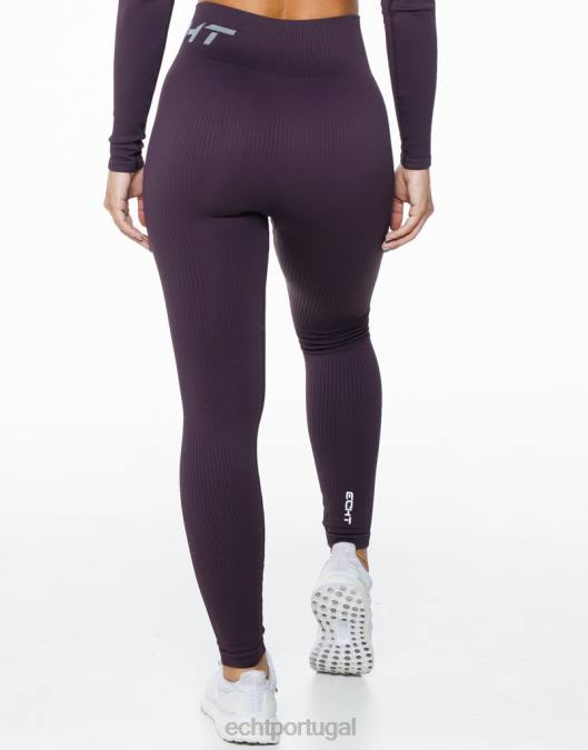 ECHT surgem leggings de conforto ameixa roupas mulheres P22N258