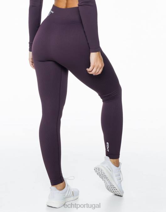 ECHT surgem leggings de conforto ameixa roupas mulheres P22N258