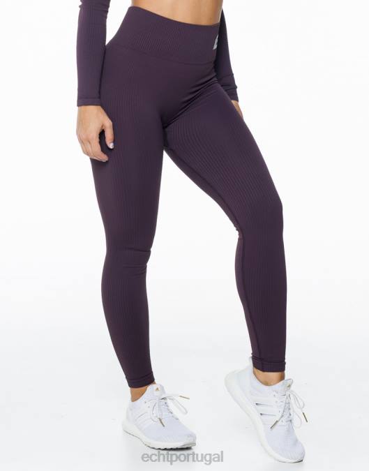 ECHT surgem leggings de conforto ameixa roupas mulheres P22N258