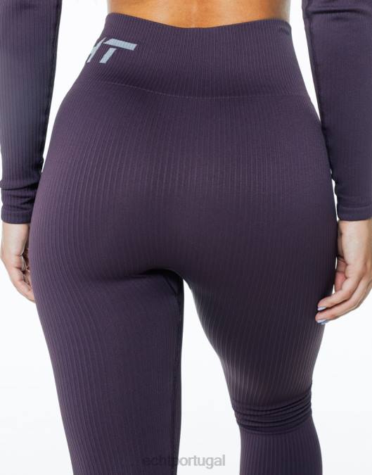 ECHT surgem leggings de conforto ameixa roupas mulheres P22N258