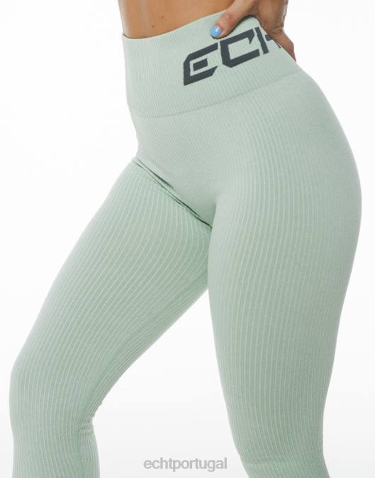 ECHT surgem leggings de conforto camafeu verde marga roupas mulheres P22N180