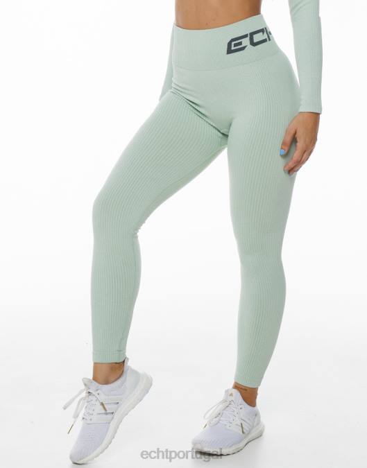 ECHT surgem leggings de conforto camafeu verde marga roupas mulheres P22N180