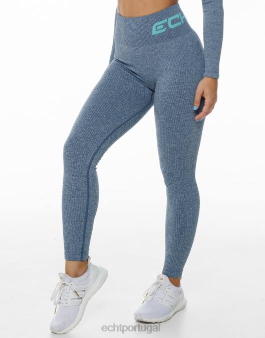 ECHT surgem leggings de conforto jeans azul marga roupas mulheres P22N177