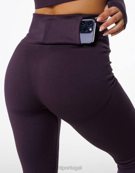 ECHT surgem leggings estilo ameixa roupas mulheres P22N33