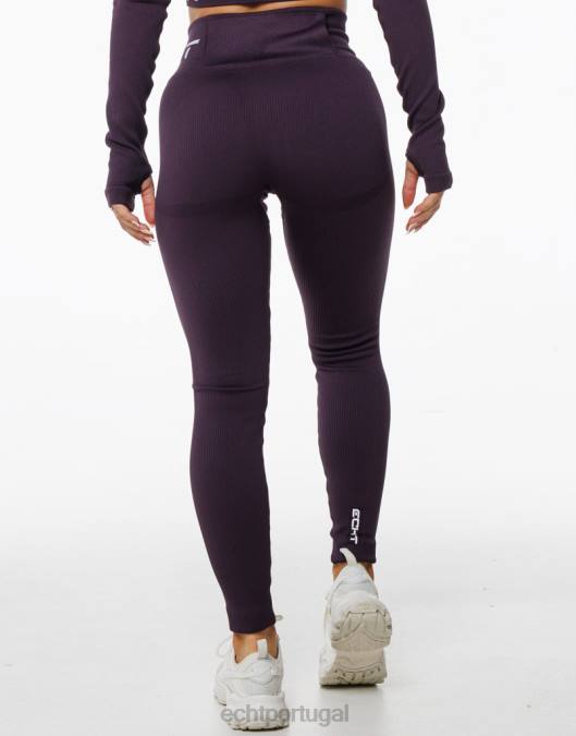 ECHT surgem leggings estilo ameixa roupas mulheres P22N33