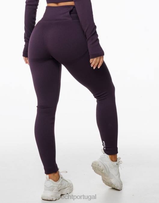 ECHT surgem leggings estilo ameixa roupas mulheres P22N33