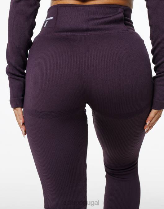 ECHT surgem leggings estilo ameixa roupas mulheres P22N33