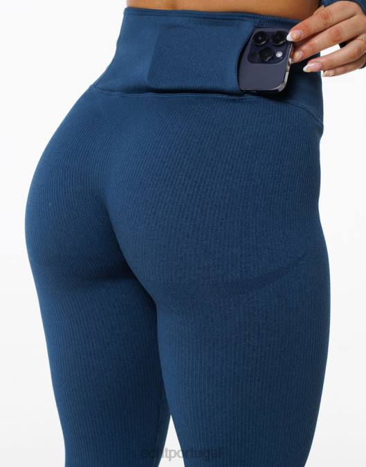 ECHT surgem leggings estilo azul denim roupas mulheres P22N34