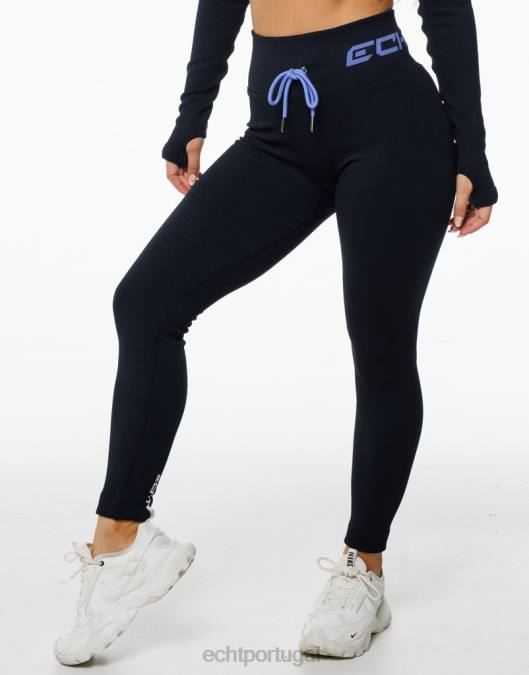 ECHT surgem leggings estilo hiper azul preto roupas mulheres P22N35