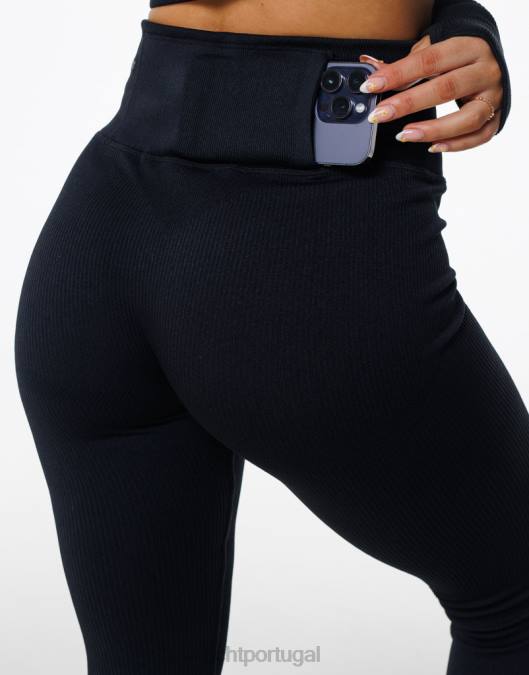 ECHT surgem leggings estilo preto roupas mulheres P22N28