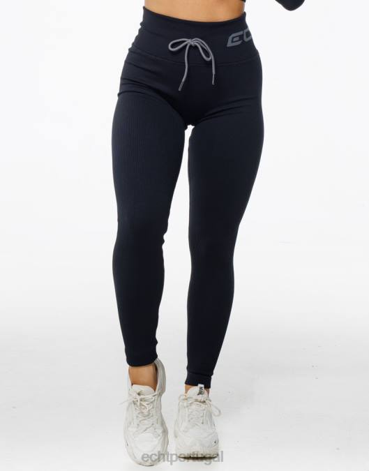 ECHT surgem leggings estilo preto roupas mulheres P22N28