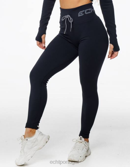 ECHT surgem leggings estilo preto roupas mulheres P22N28