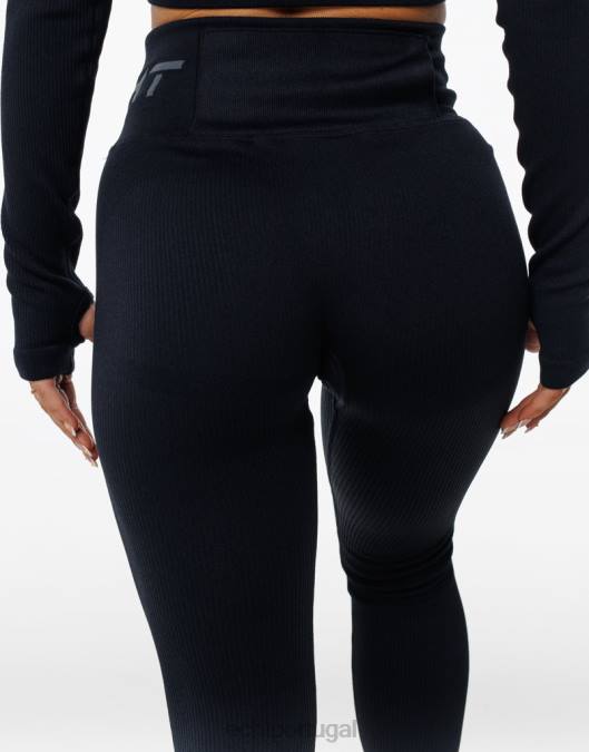 ECHT surgem leggings estilo preto roupas mulheres P22N28