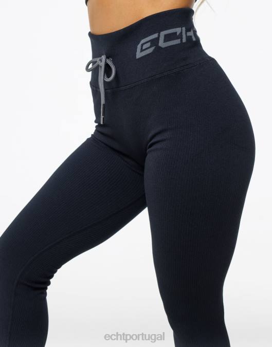 ECHT surgem leggings estilo preto roupas mulheres P22N28