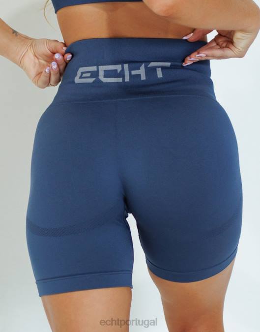 ECHT surgem shorts chave azul denim roupas mulheres P22N219