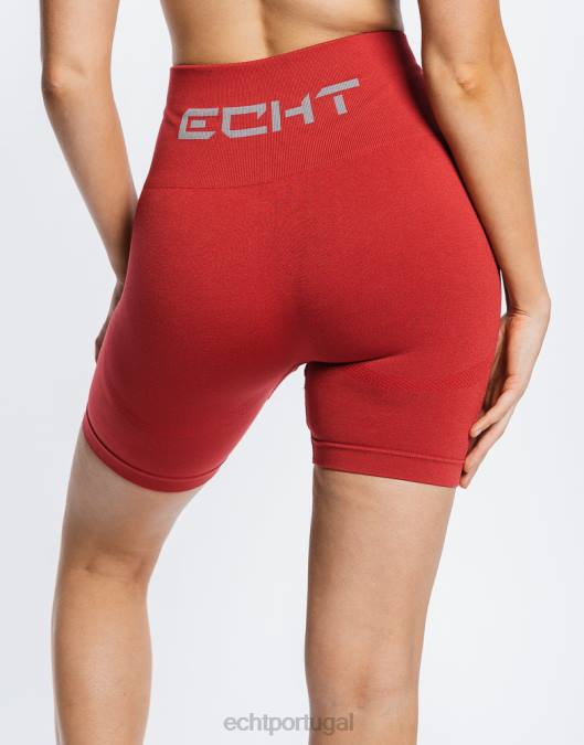 ECHT surgem shorts chave vermelho roupas mulheres P22N332