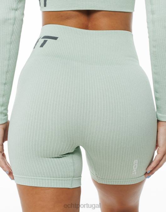 ECHT surgem shorts confortáveis camafeu verde marga roupas mulheres P22N182