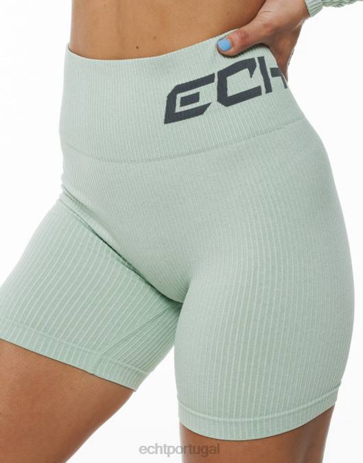 ECHT surgem shorts confortáveis camafeu verde marga roupas mulheres P22N182