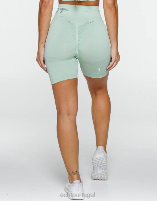 ECHT surgem shorts elásticos camafeu verde roupas mulheres P22N308