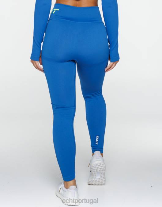 ECHT surgir estilo leggings v2 azul roupas mulheres P22N416