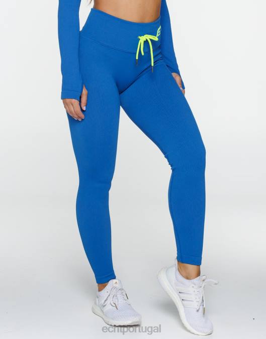 ECHT surgir estilo leggings v2 azul roupas mulheres P22N416