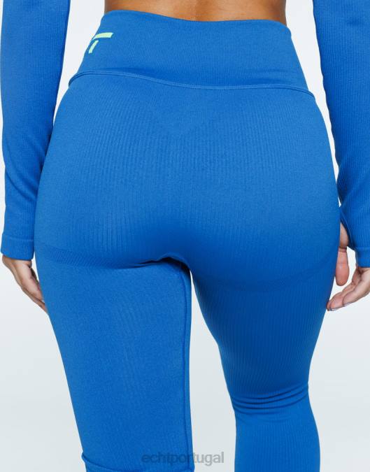 ECHT surgir estilo leggings v2 azul roupas mulheres P22N416