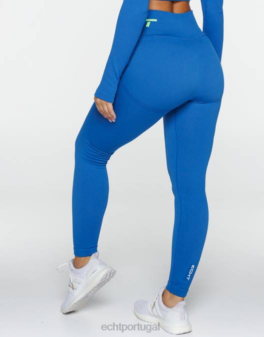 ECHT surgir estilo leggings v2 azul roupas mulheres P22N416