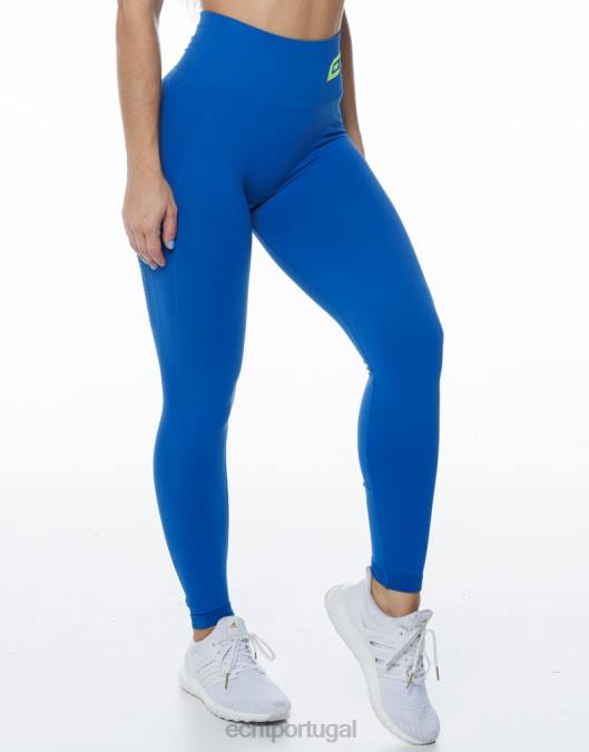 ECHT surgir leggings de ar scrunch azul roupas mulheres P22N373